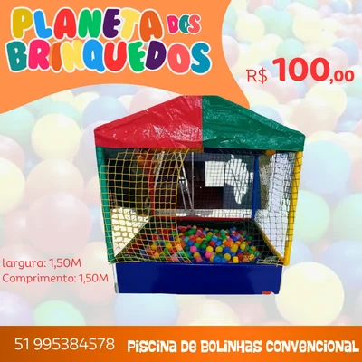 Piscina de bolinhas convencional 