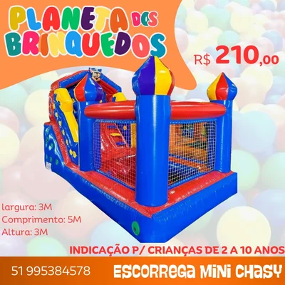 Escorrega com piscina de bolinhas Chasy 