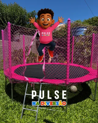Cama elástica 3,05M ROSA