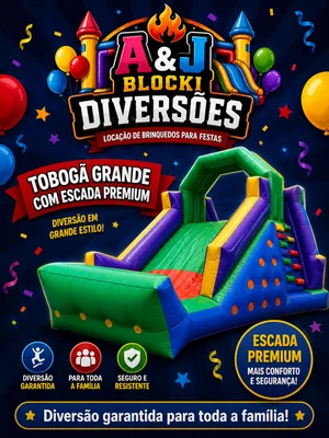 Tobogã inflável 